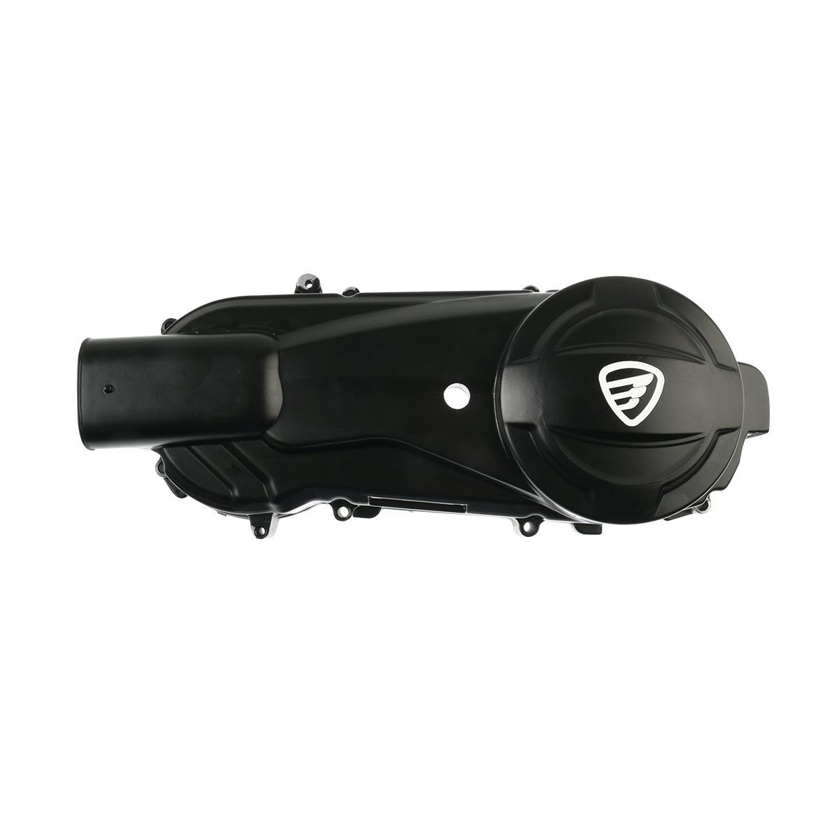Cubierta Carter Izq Negro para moto Italika D150 2026-2027 — refacción original E11010297