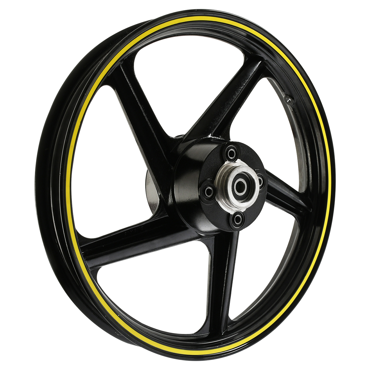Rin Tras Negro Filo Amarillo para moto Italika FT150 GTS FT150 GTS GPS 2023-2027 — refacción original F15030338