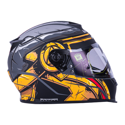 CASCO SPARTAN GRIS-NEGRO