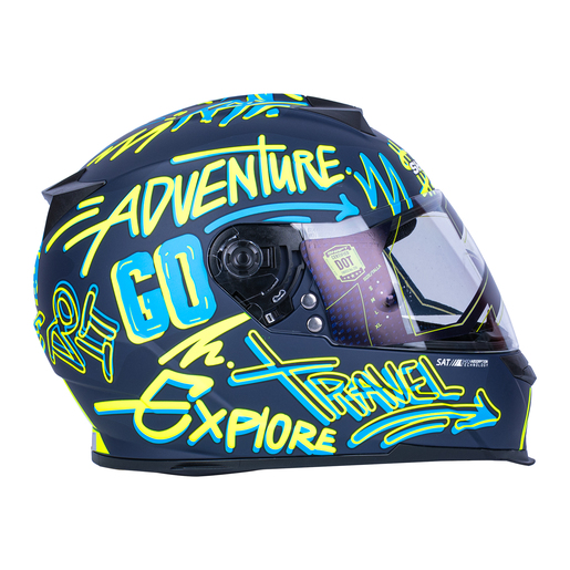 CASCO NAVY AZUL-AMARILLO