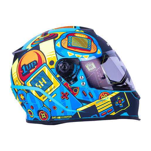 CASCO GAME AZUL-ROJO