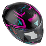 CASCO FIBRA SEALS M NEGRO FUCSIA