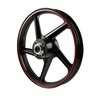 RIN TRAS NEGRO FILO ROJO